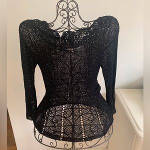 Black knitted women’s top